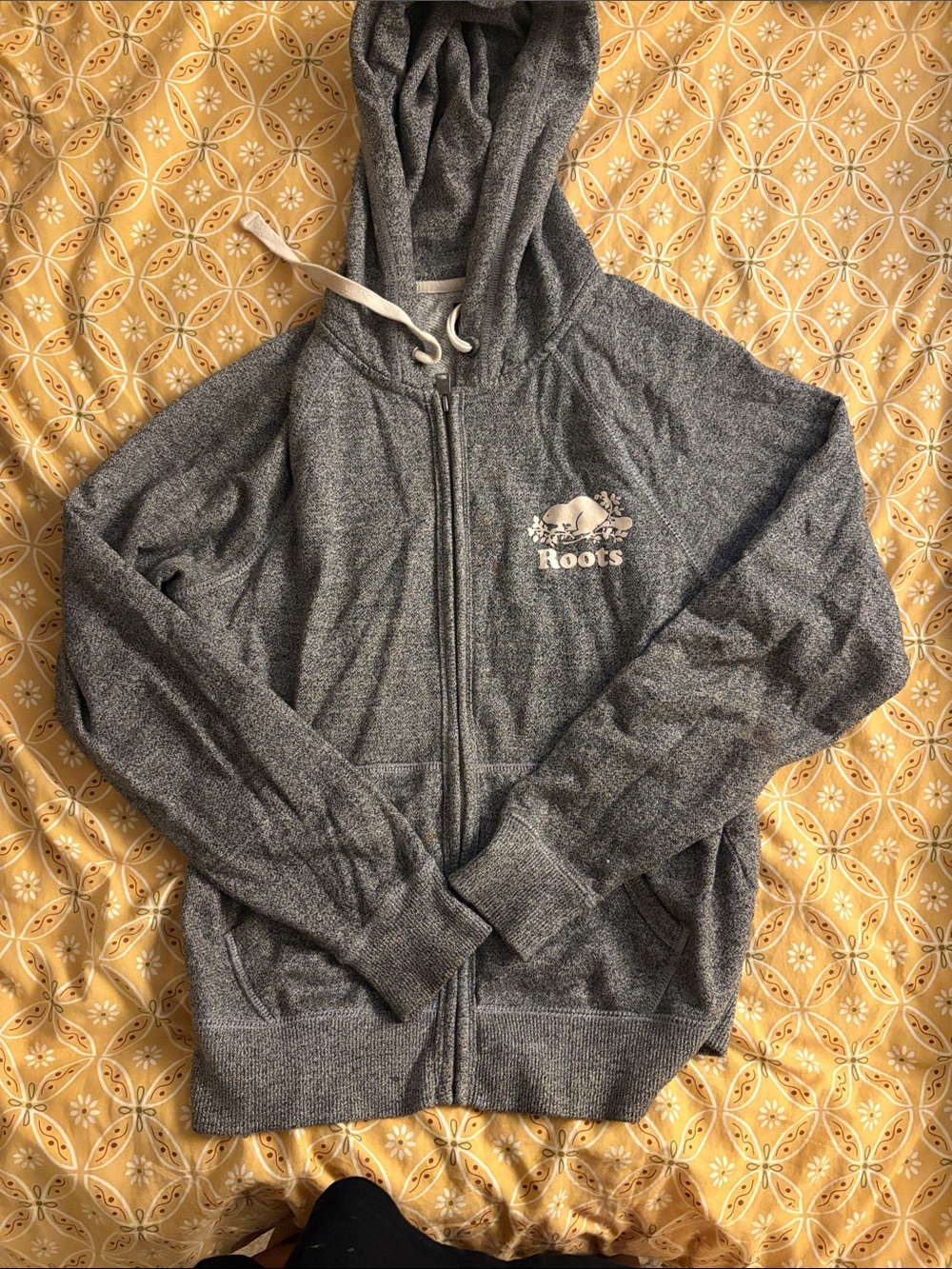Roots Woman’s Heather Gray Full-Zip Hoodie